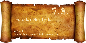 Truszka Melinda névjegykártya