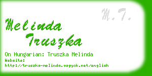 melinda truszka business card